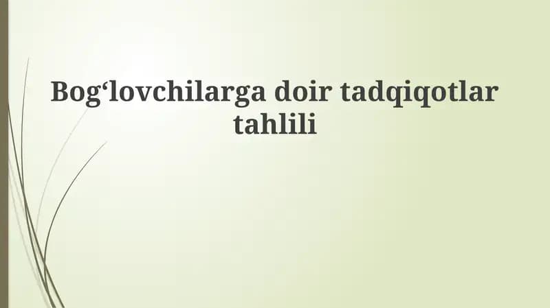 Tadqiqotlar
