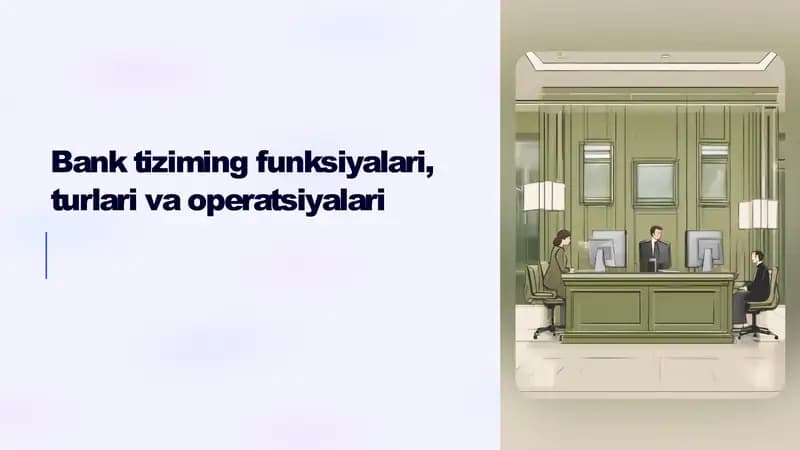 Bank tizimi taqdimot