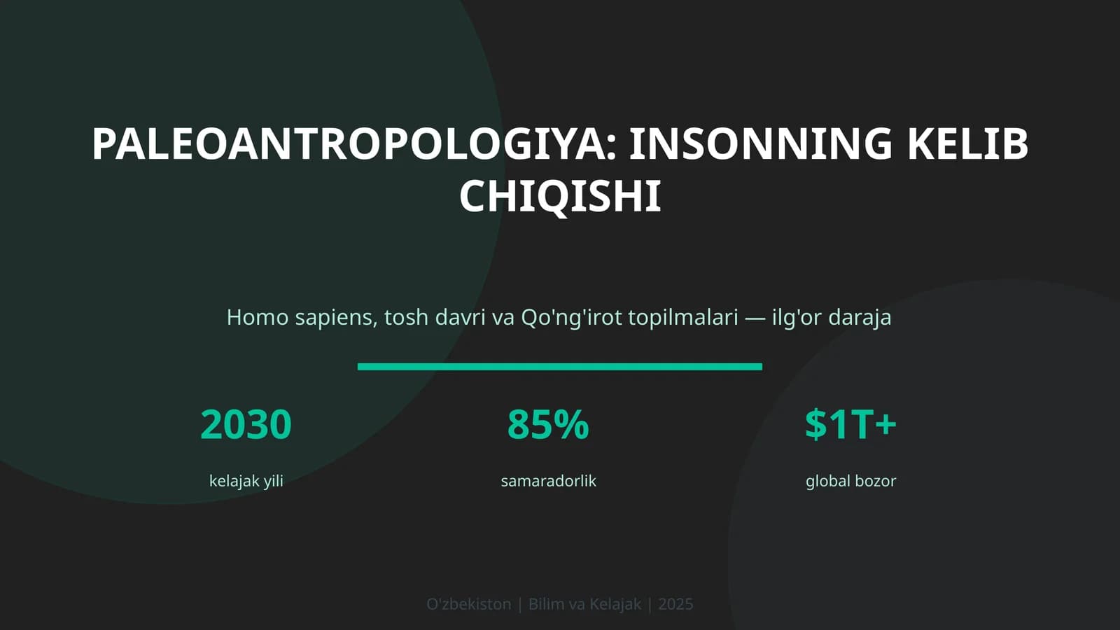 Paleoantropologiya: insonning kelib chiqishi