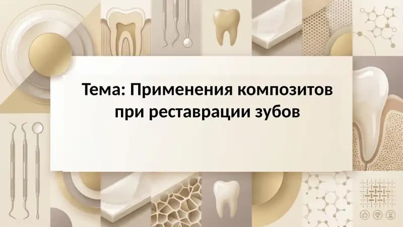 Применения композитов при реставрации зубов