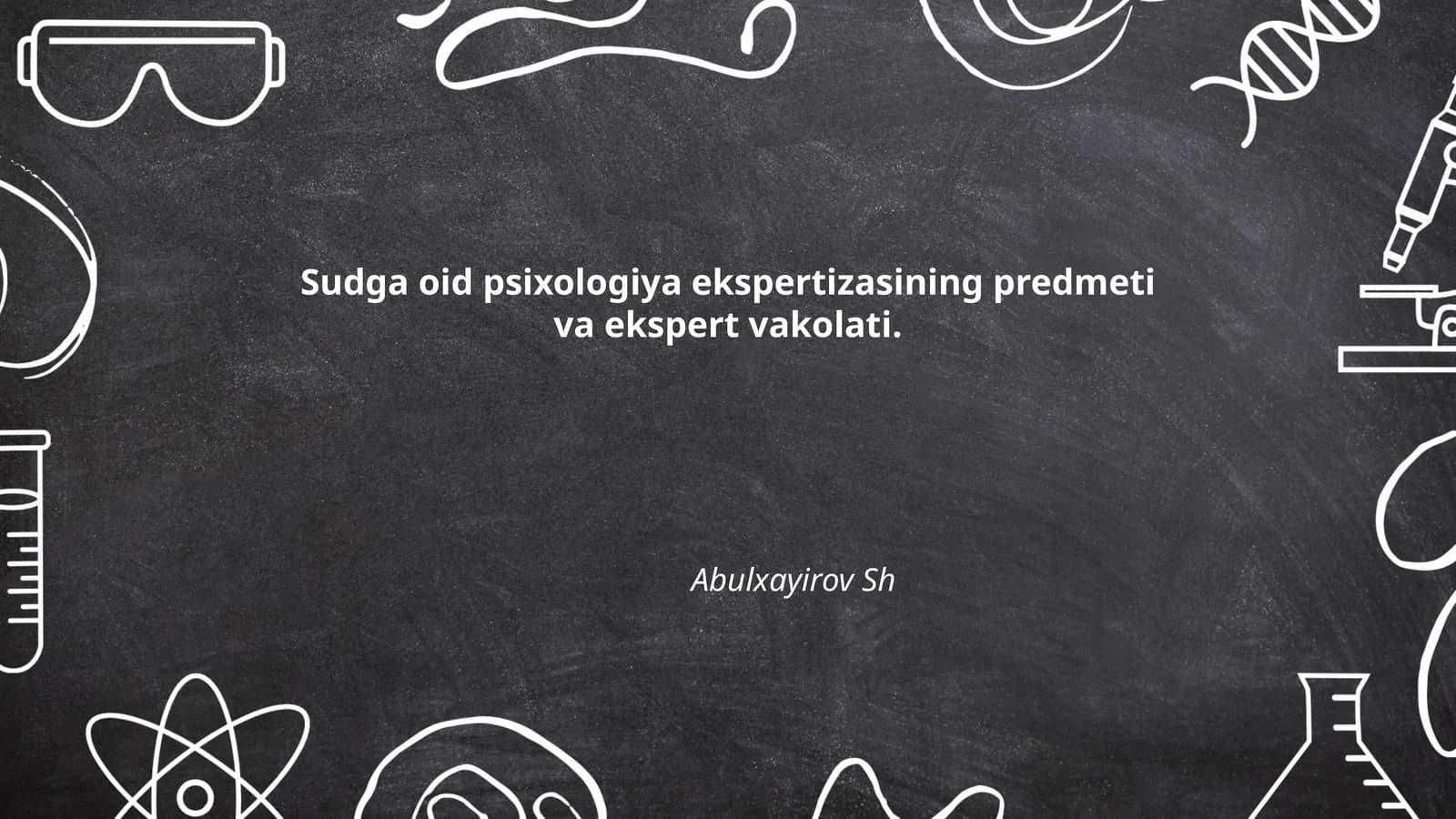 Sudga oid psixologiya ekspertizasi