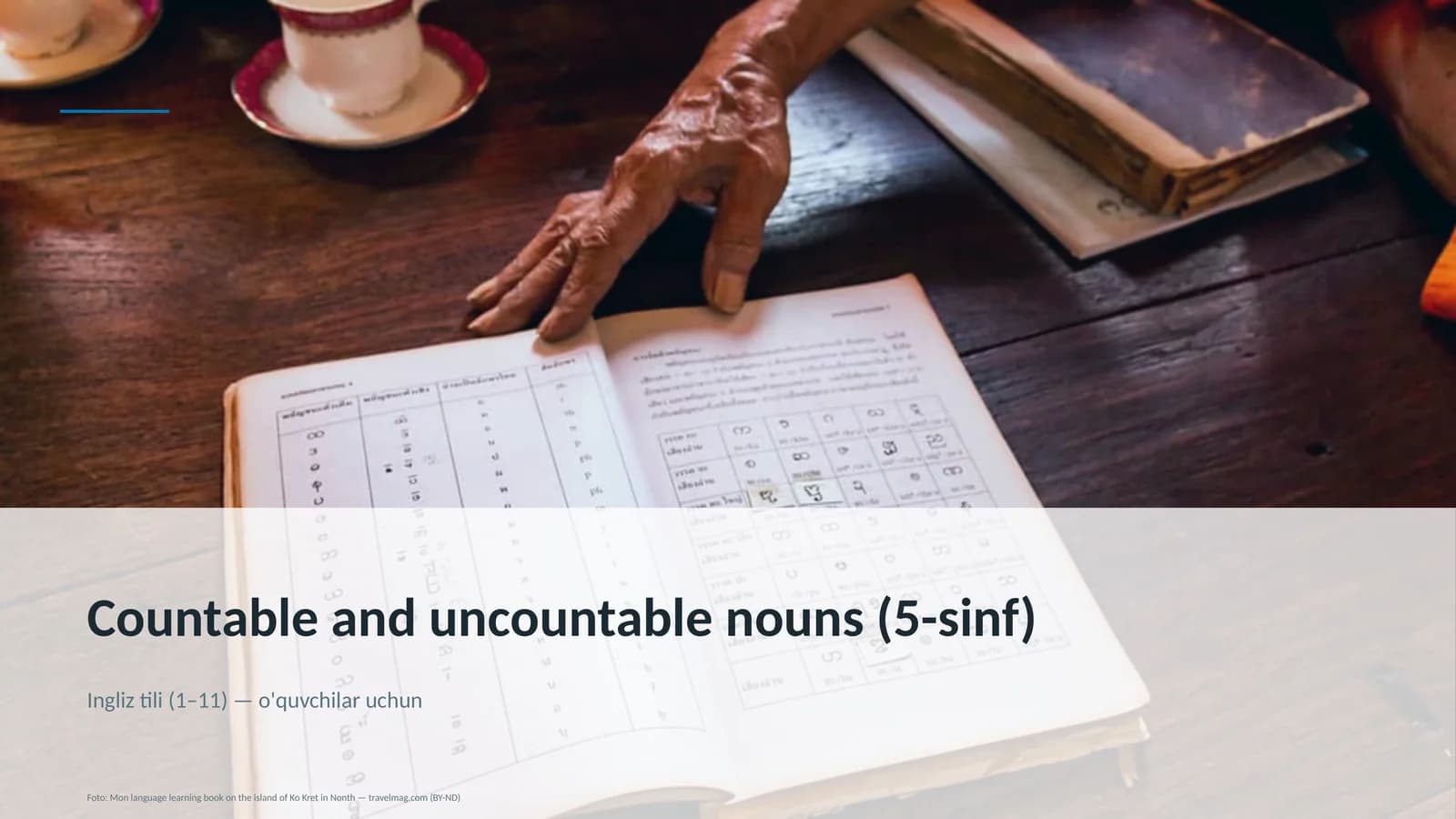 Countable and uncountable nouns (5-sinf)