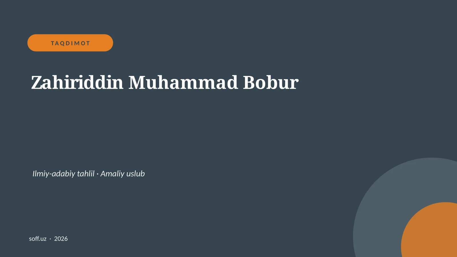Zahiriddin Muhammad Bobur