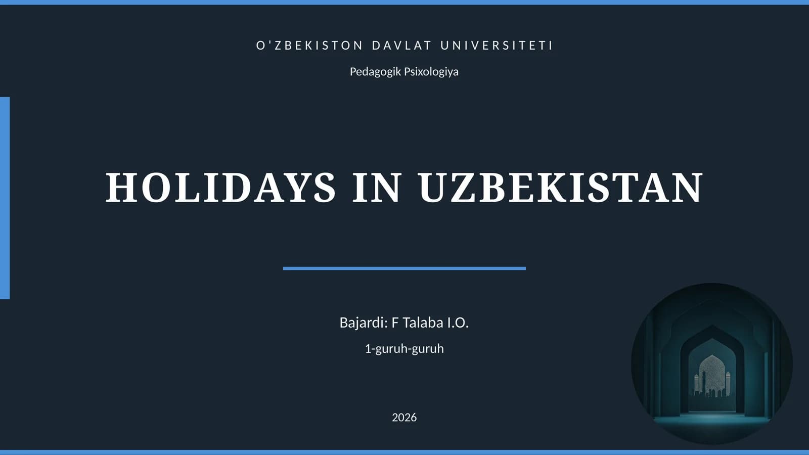Pedagogik Psixologiya