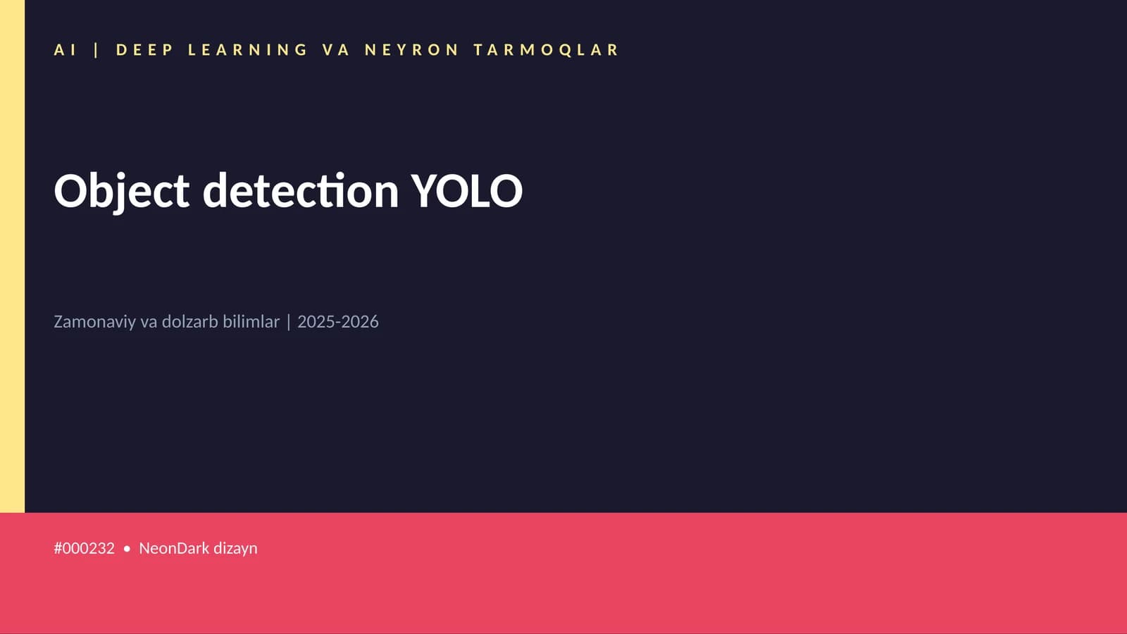 Object detection YOLO