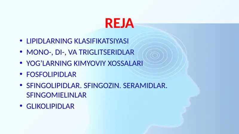 Lipidlar klassifikatsiyasi
