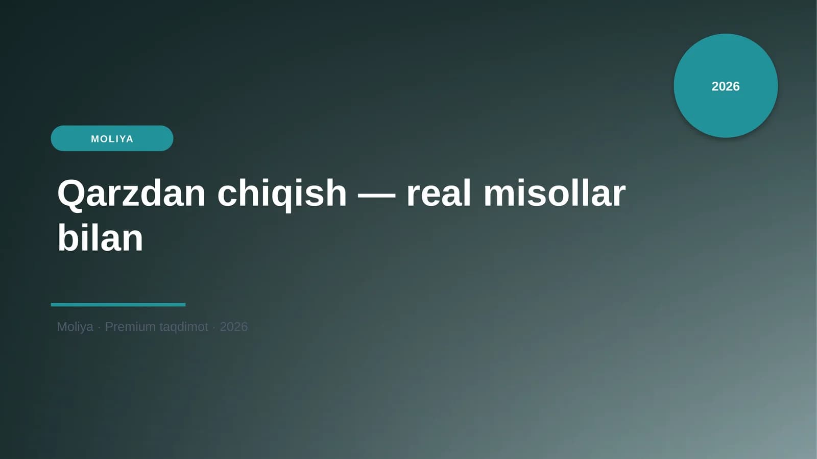 Qarzdan chiqish — real misollar bilan