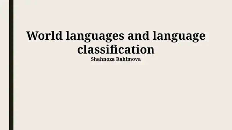 Uralic Languages