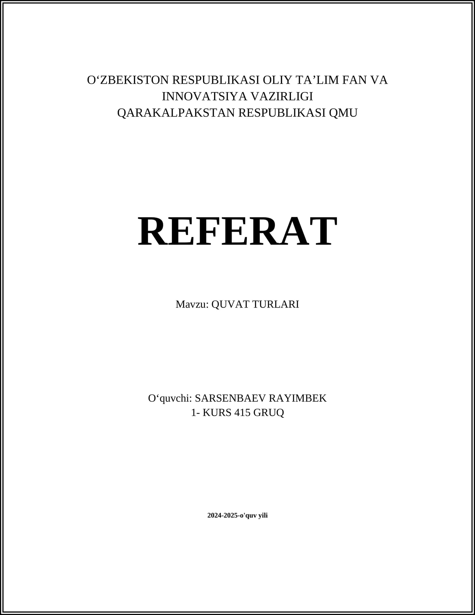 Elektr quvati