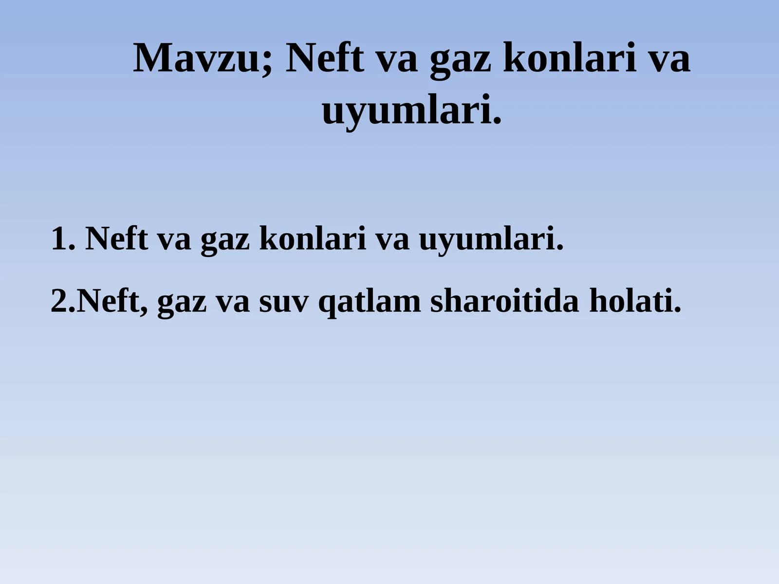 Neft va gaz konlari va uyumlari