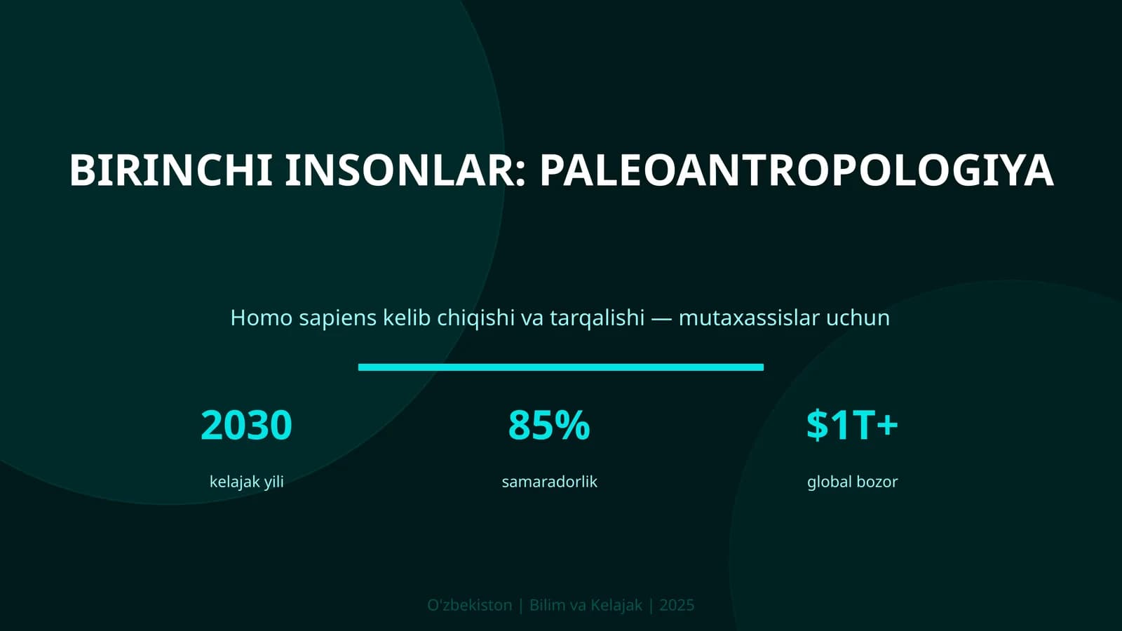 BIRINCHI INSONLAR: PALEOANTROPOLOGIYA