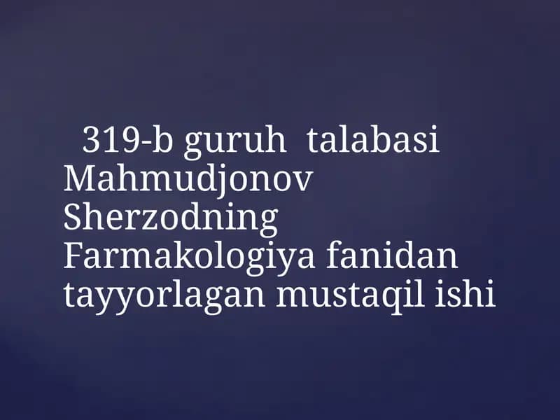ParkinsonKasalliginiDavolashdaIshlatiladiganDoriVositalari