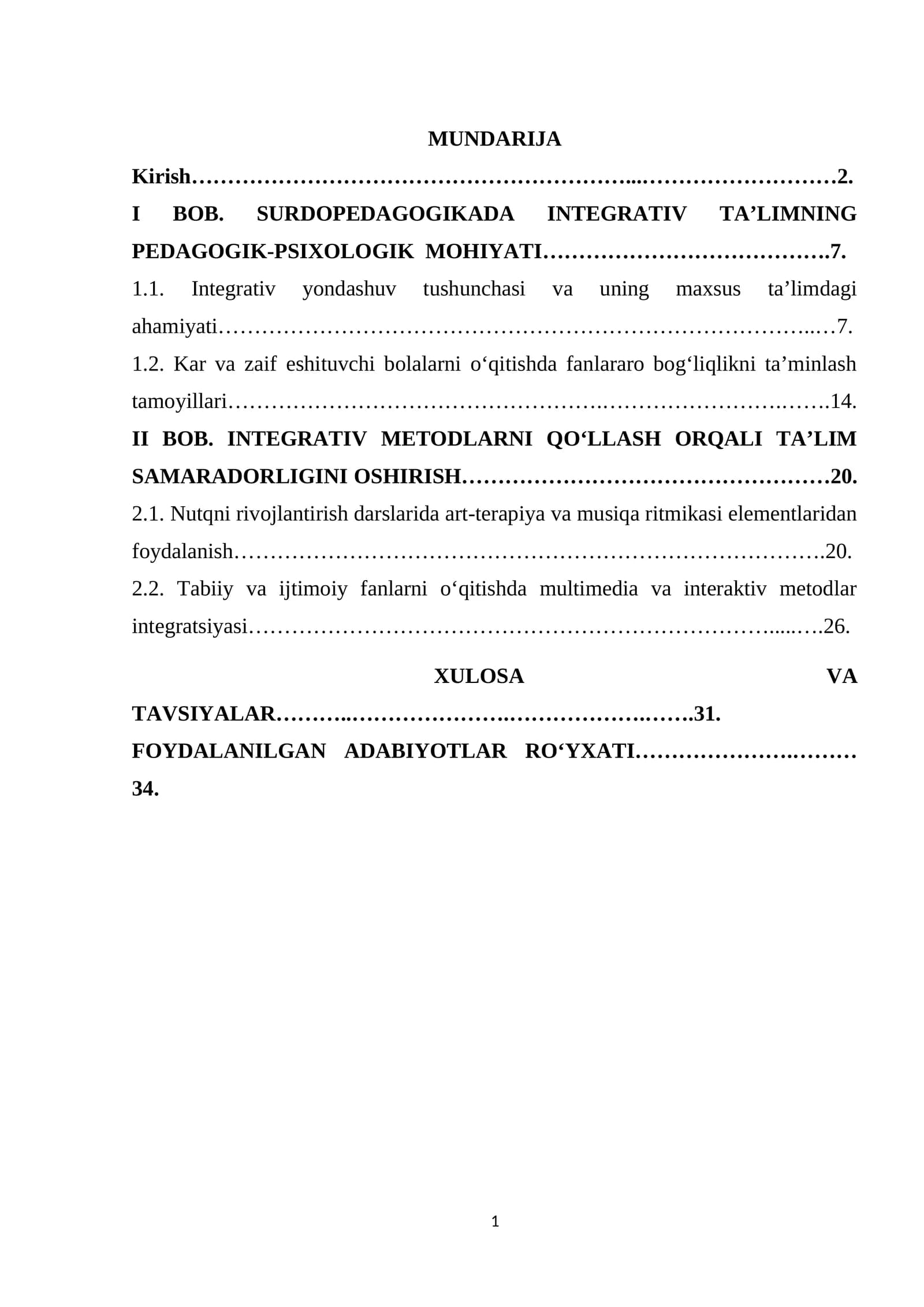 SURDOPEDAGOGIKADA INTEGRATIV TA’LIMNING PEDAGOGIK-PSIXOLOGIK MOHIYATI