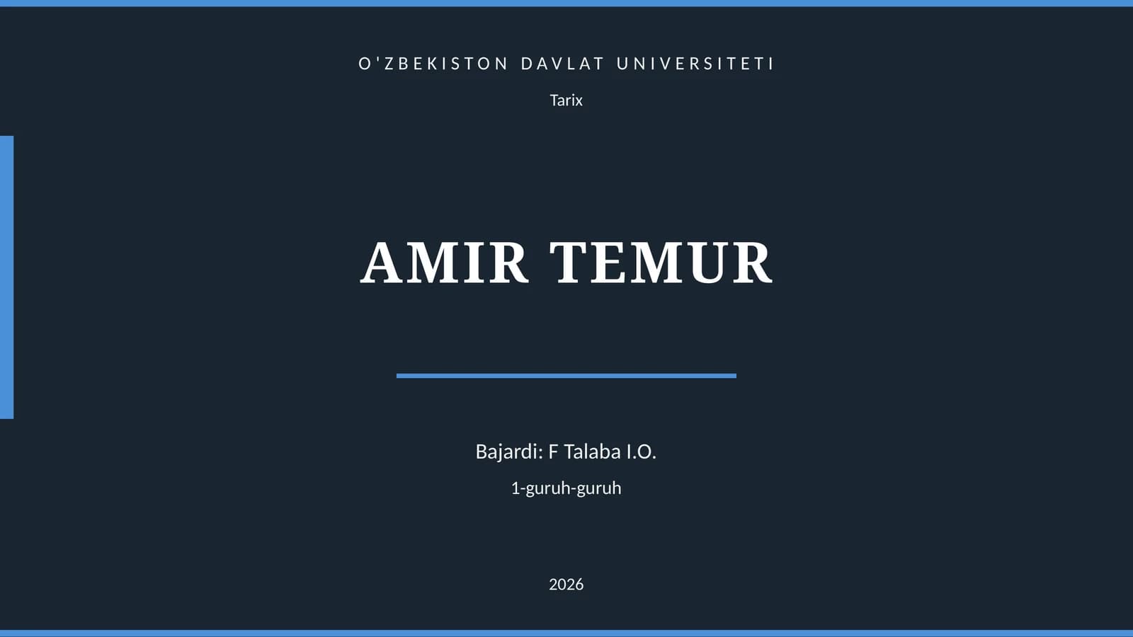 AMIR TEMUR