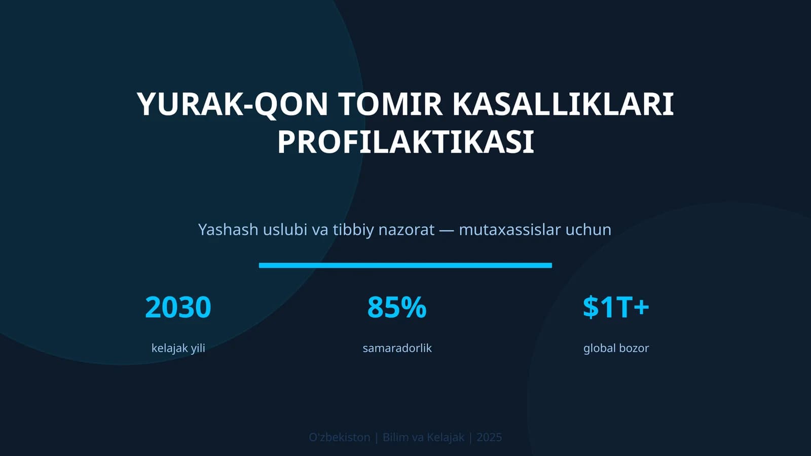 Yurak-qon tomir kasalliklari profilaktikasi