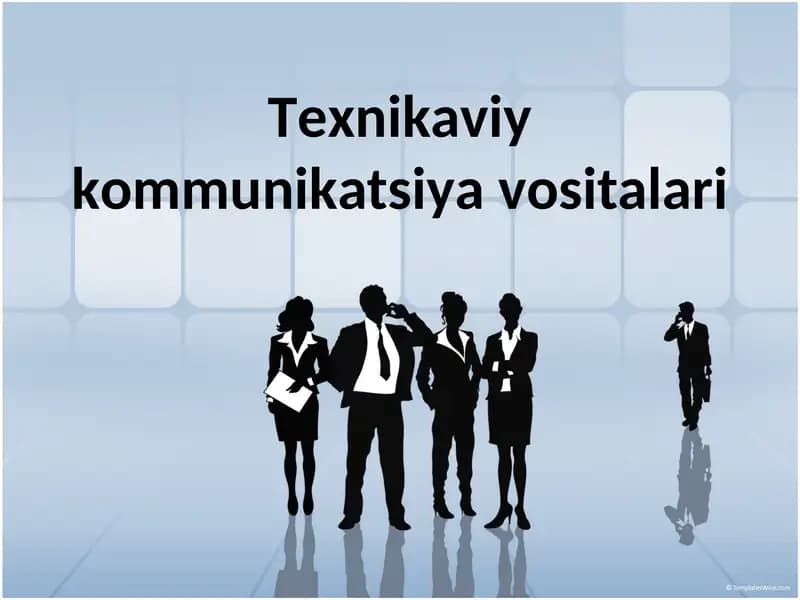 Texnikaviy kommunikatsiya vositalari