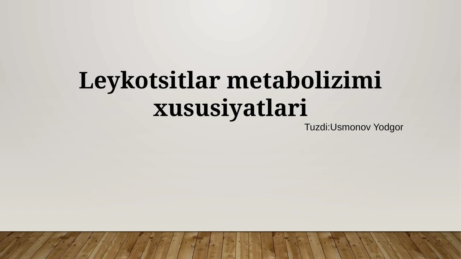 Leykotsitlarmetabolizimixususiyatlari