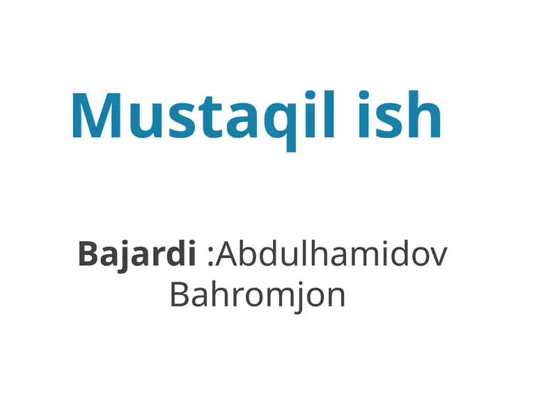 Ommoviyqirg’in qurollarining tasnifi