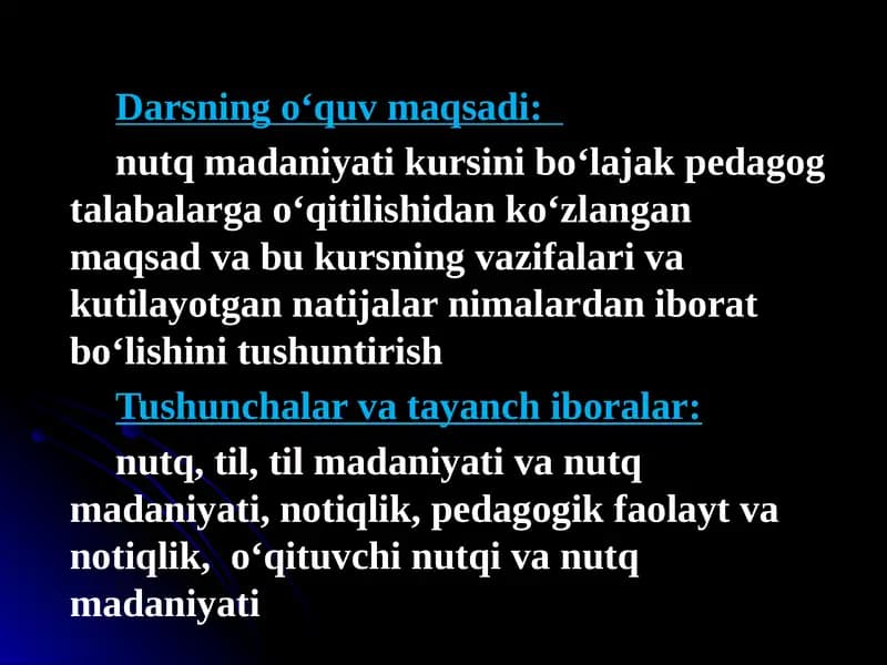 Nutq Madaniyati Kursi