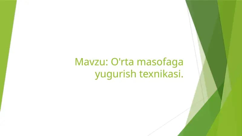 O'rtamasofa g'ayu Gurish Teknikasi