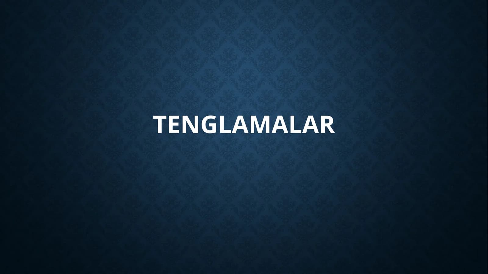 Tenglamalar