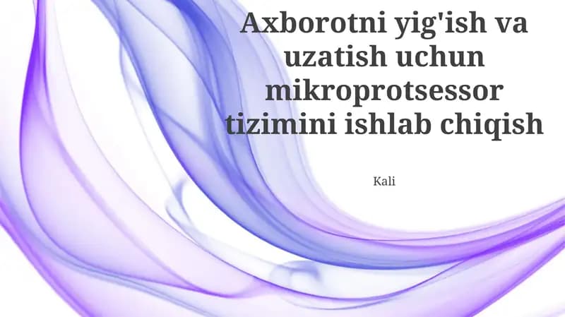 Ma'lumot yig'ish tizimi