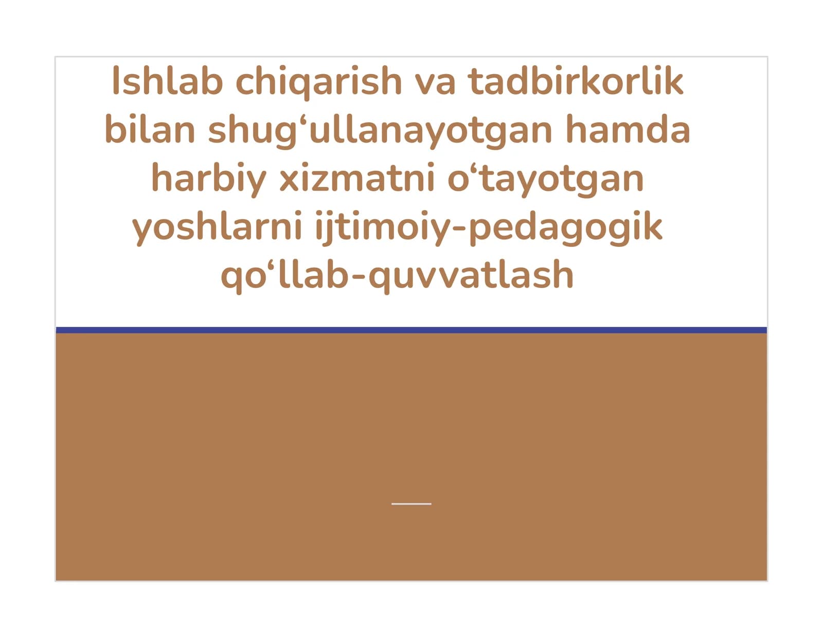 Yoshlarni ijtimoiy-pedagogik qo‘llab-quvvatlash