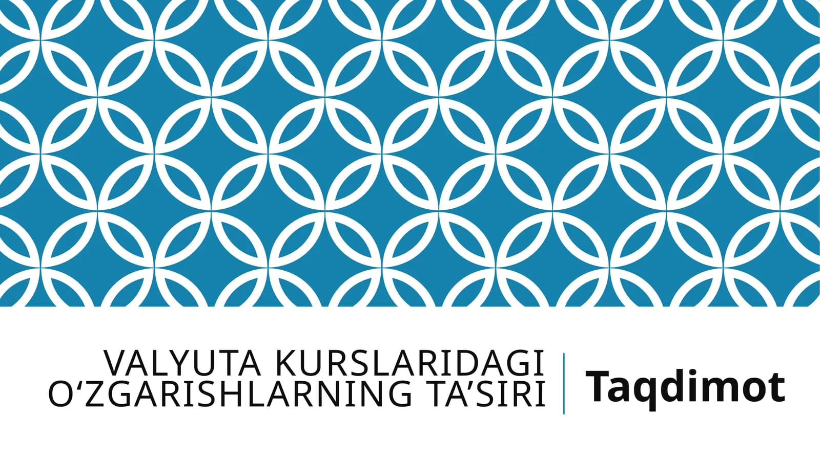 Valyuta kurslaridagi o‘zgarishlarning ta’siri