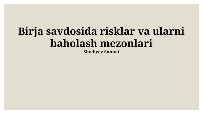Xatarlarni boshqarish strategiyasi