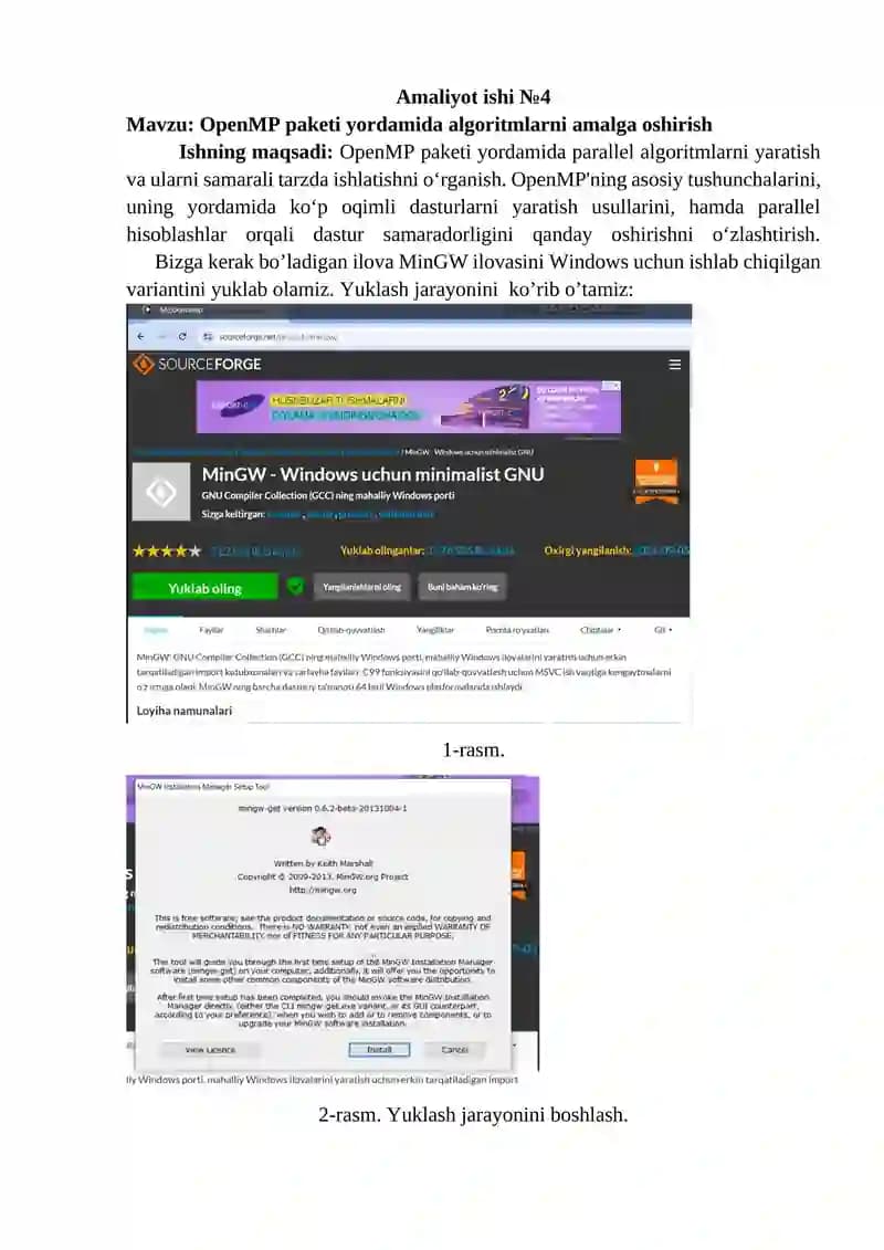 Amaliyot ishi №4 kompyuter arxitekturasi