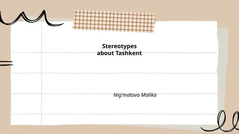 Stereotypes about Tashkent