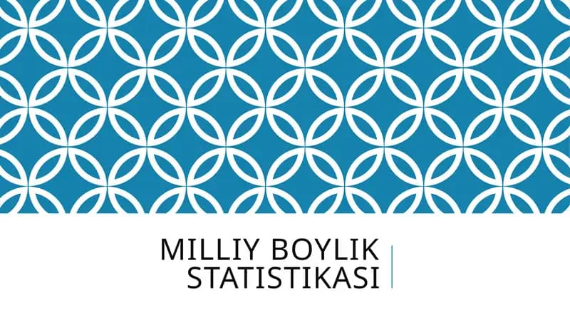Milliy boylik statistikasi