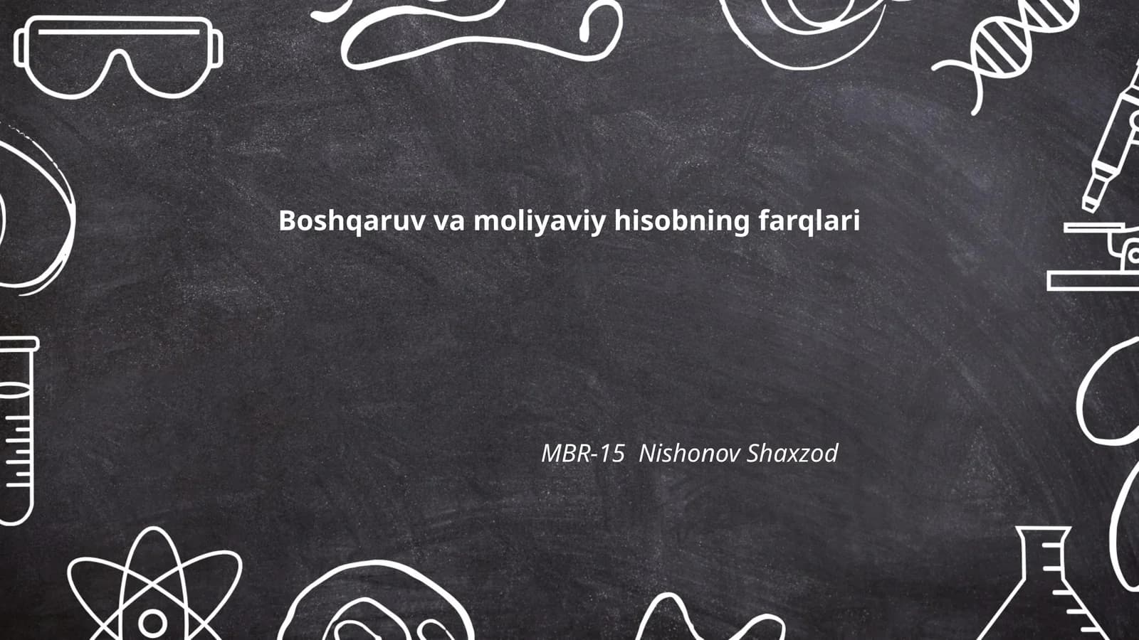 Boshqaruv va moliyaviy hisobning farqlari