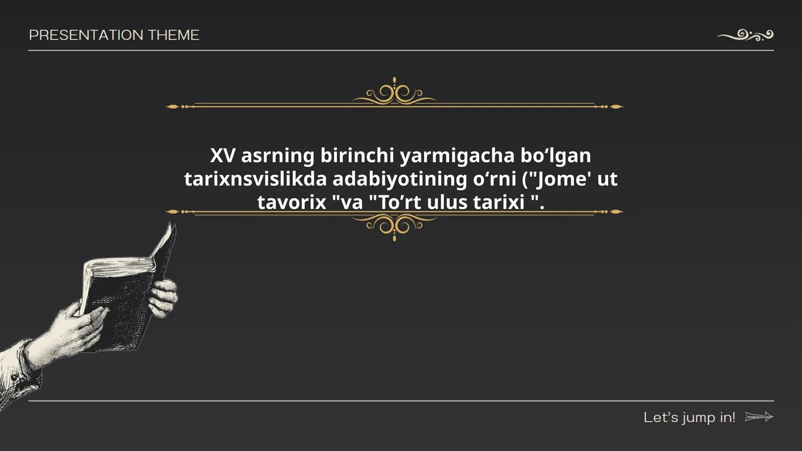 Adabiyotning tarixshunoslikdagi roli
