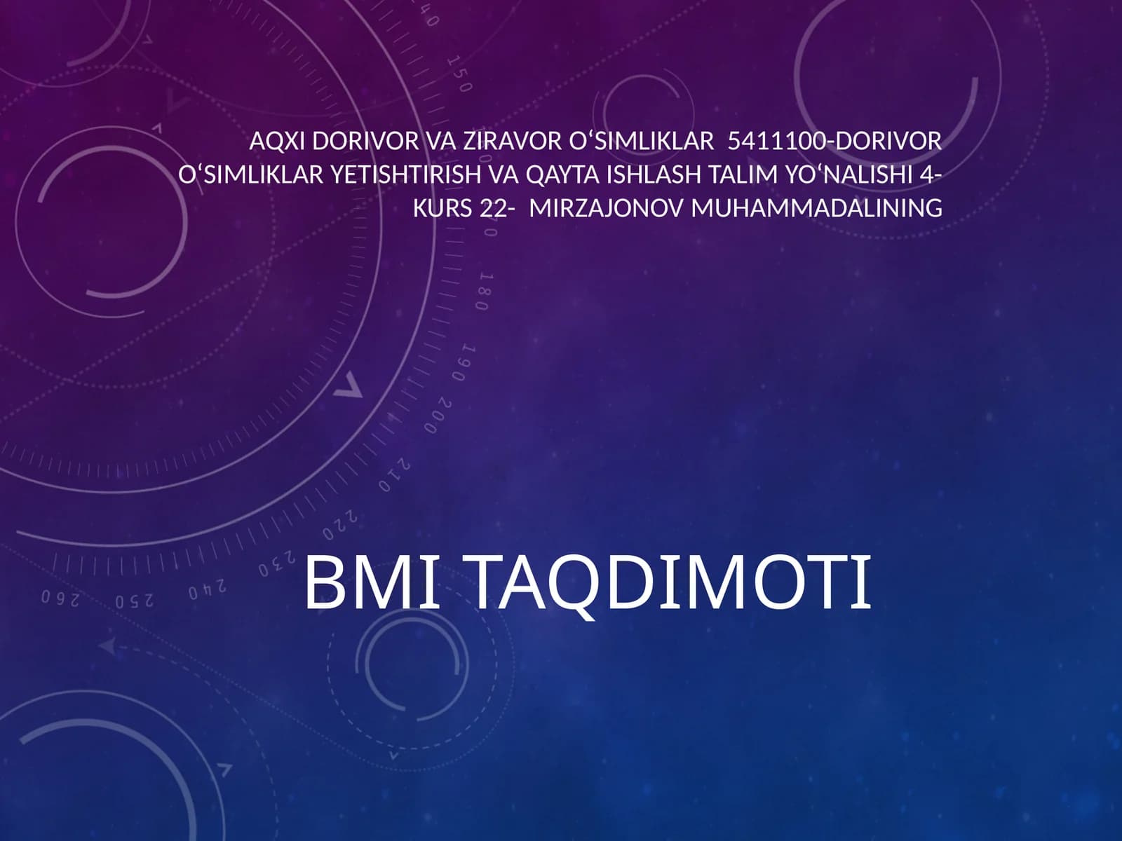 BMI Taqdimoti