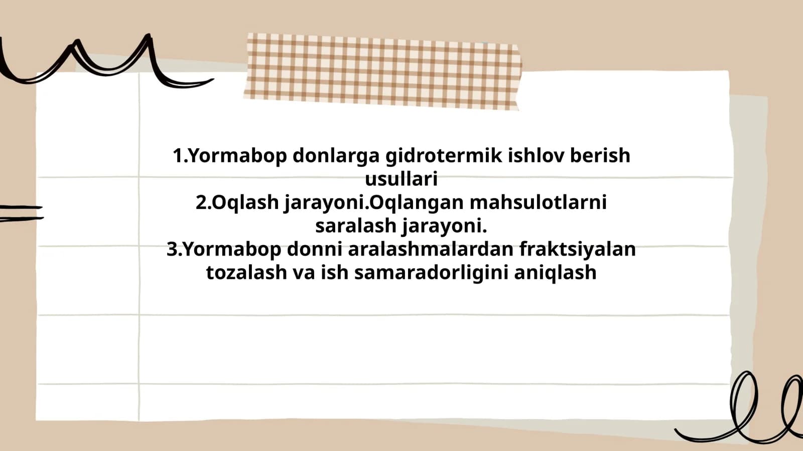 Yormabop donlarga gidrotermik ishlov berish usullari