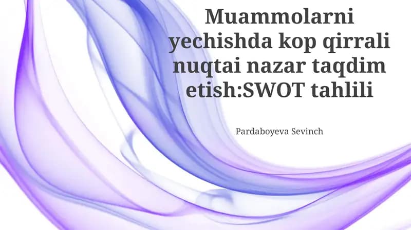 SWOT tahlili