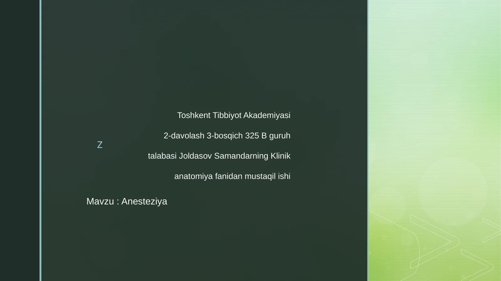 Anesteziya