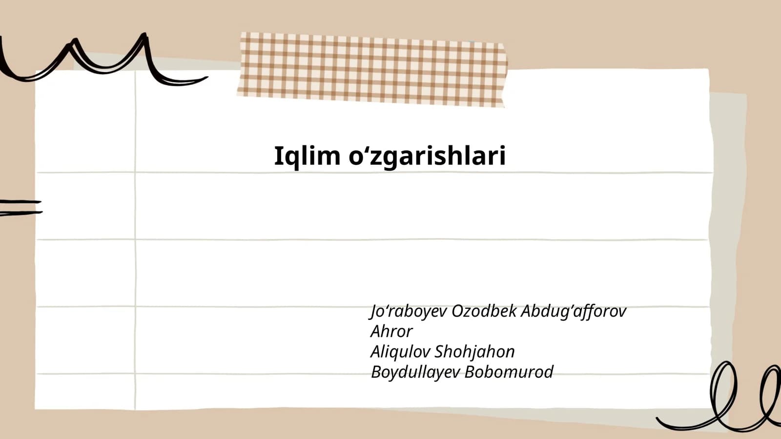 Iqlim oʻzgarishlari