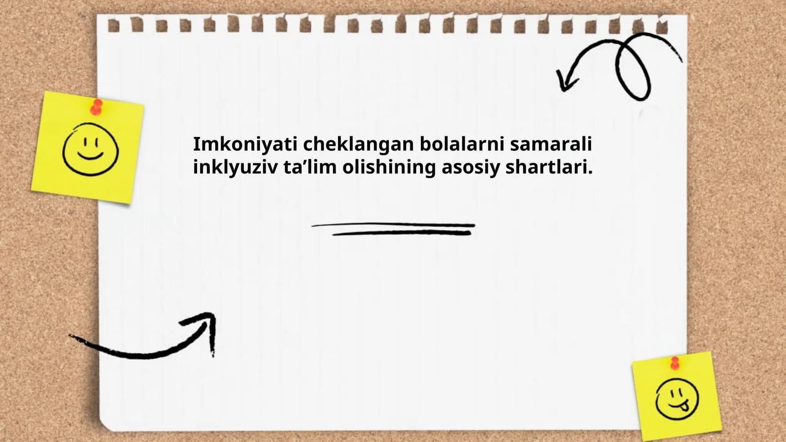 Imkoniyati cheklangan bolalarni samarali inklyuziv ta’lim olishining asosiy shartlari.