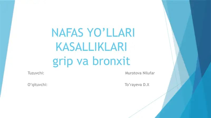 nafas yo'llari kasalliklari