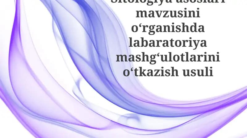Sitologiya asoslari