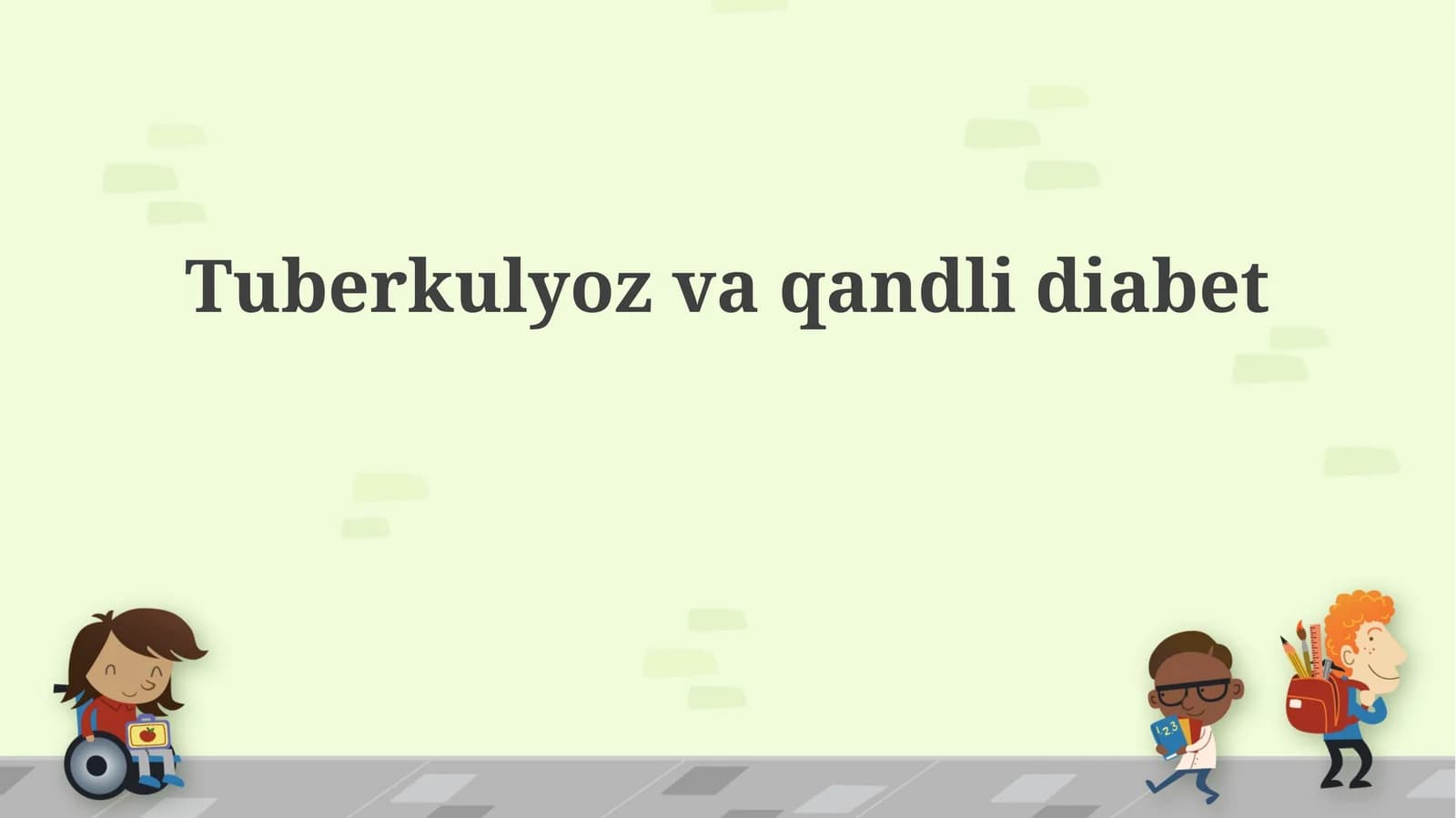 Tuberkulyoz va qandli diabet