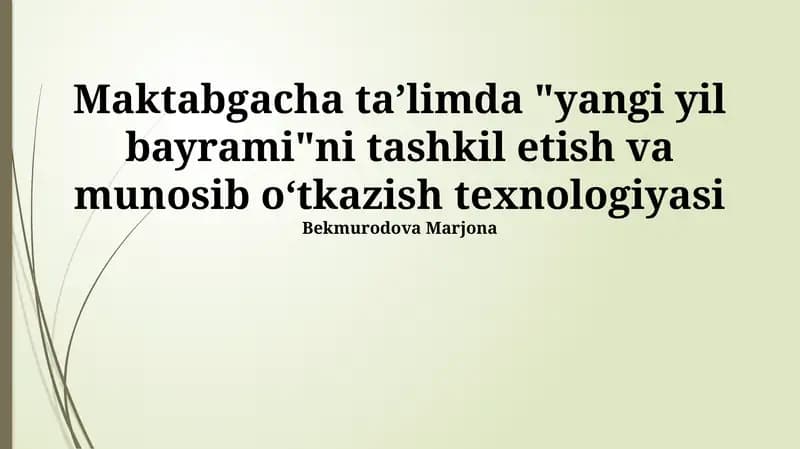 Yangi yil bayrami