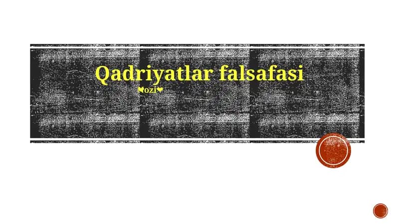 Qadriyatlar falsafasi