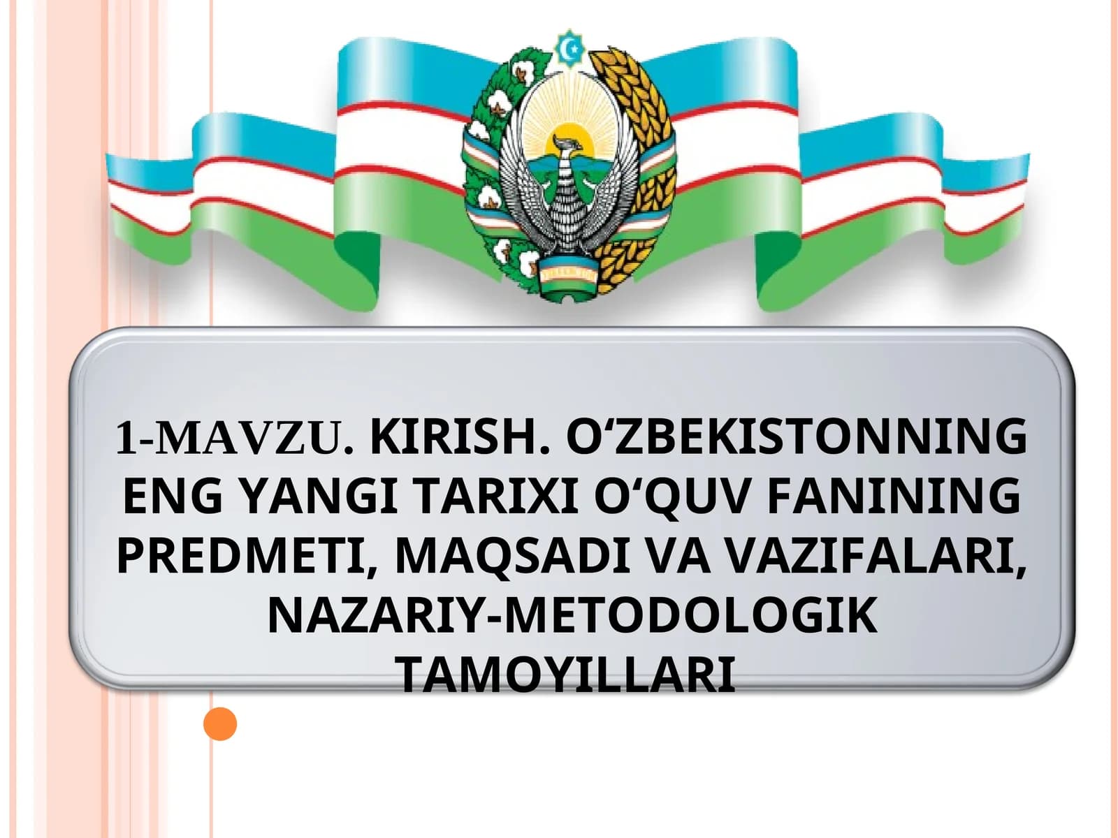 O‘zbekiston huquqi-demokratik fuqarolik jamiyati