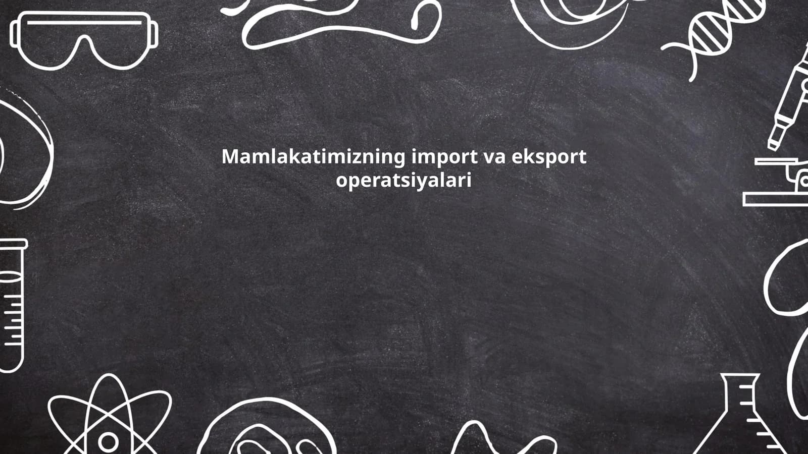 Import va eksport operatsiyalari