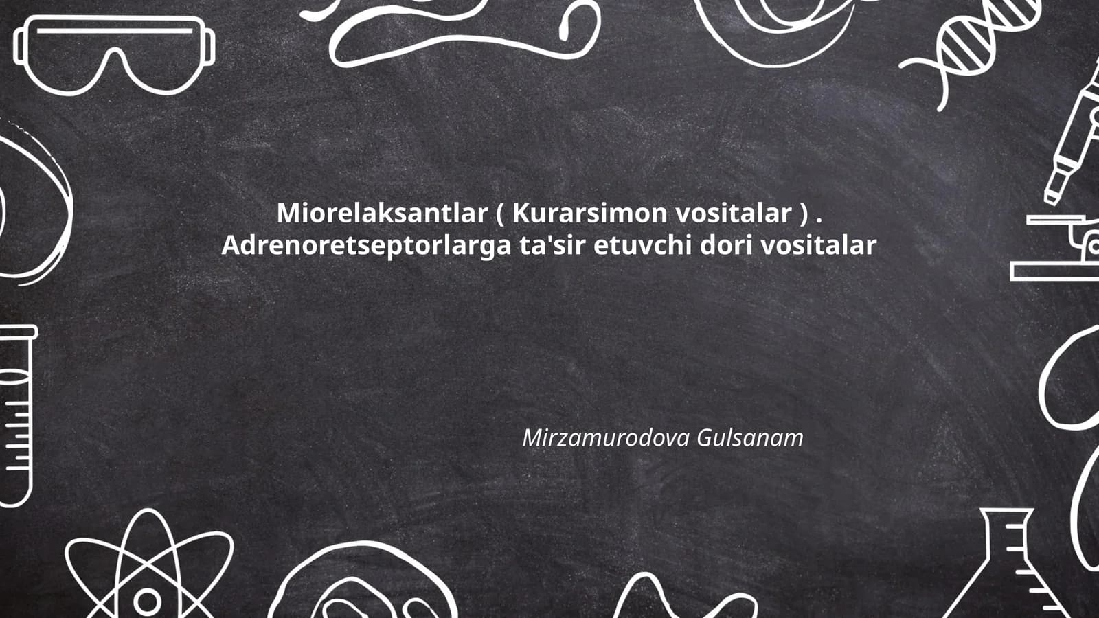 Miorelaksantlar ( Kurarsimon vositalar )