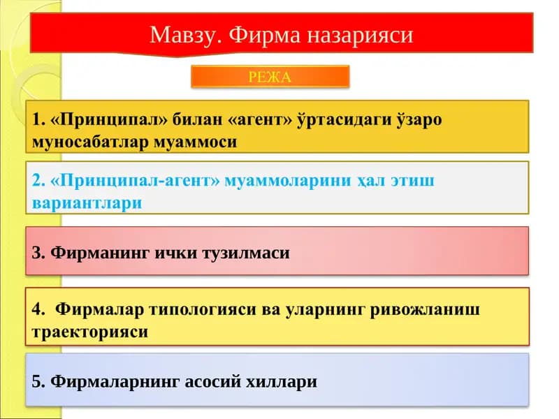 Фирма назарияси