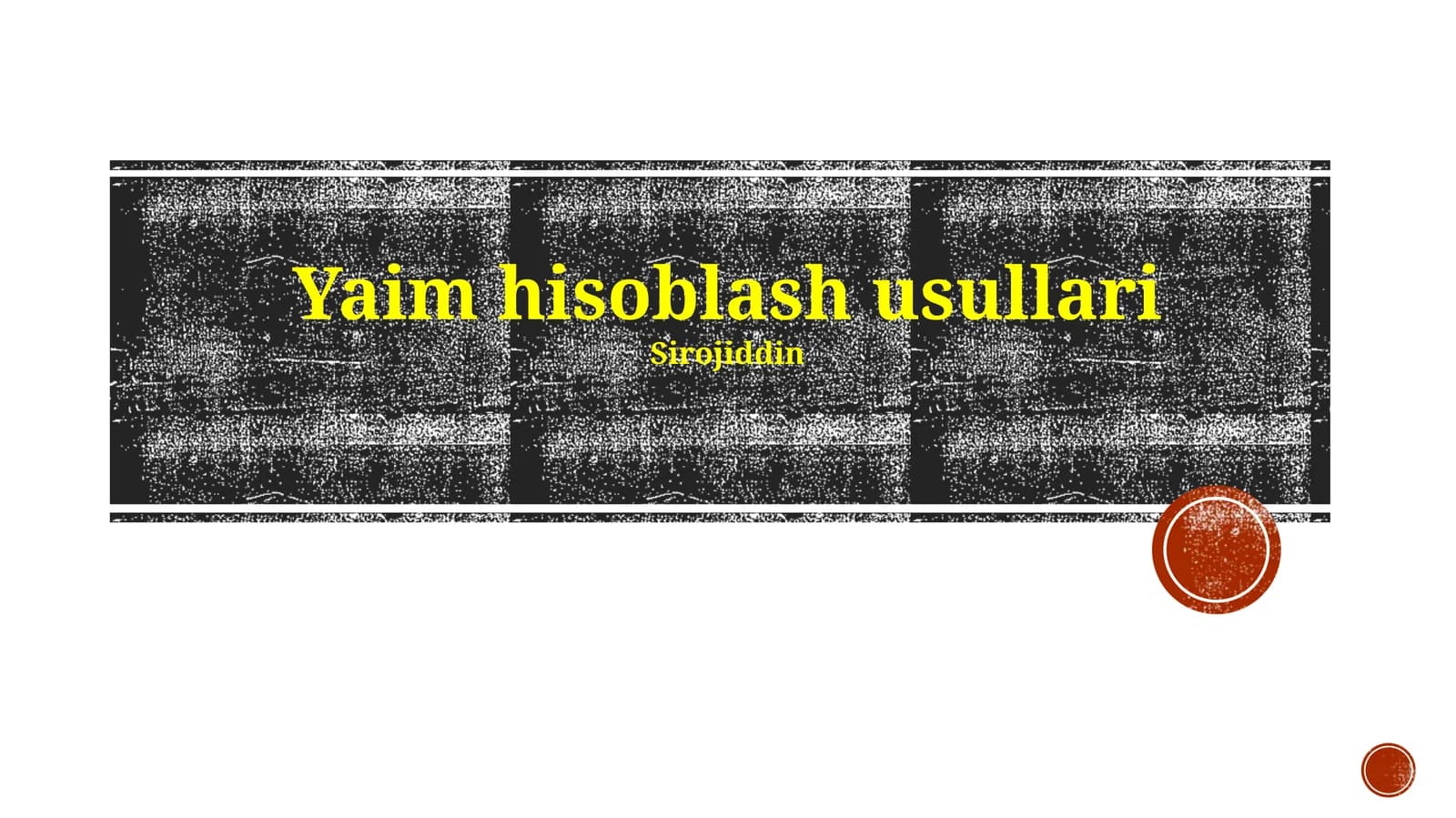 Soliq hisoblash usullari